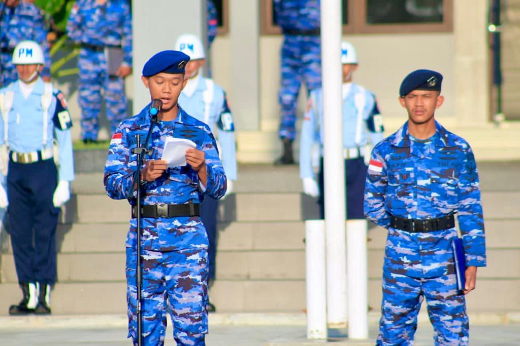 Lanud IG Dewanto Saumlaki Gelar Upacara Bendera 17-an, Sampaikan 6 Pesan Panglima TNI