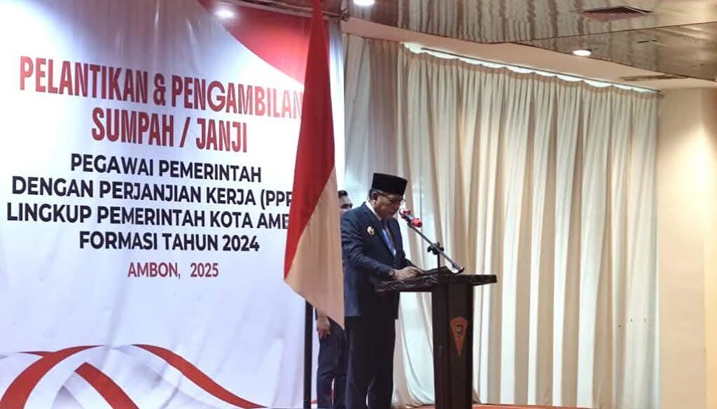 759 PPPK Tahap Kedua Pemkot Ambon Diangkat