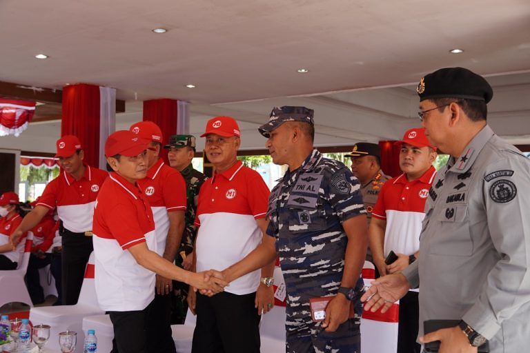 GERAKAN NASIONAL REVOLUSI MENTAL, DANLANTAMAL IX SUKSESKAN APEL KEBANGSAAN DAN DO'A BERSAMA