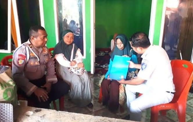 Jasa Raharja Santuni Ahli Waris Korban Lakalantas Kota Tual Menerima Santunan.