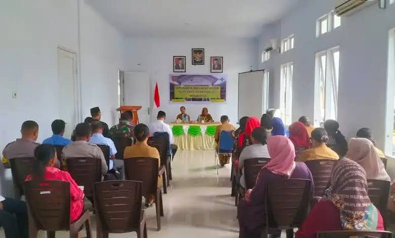 Kodim 1504/Ambon : Wujud Sinergitas, Koramil 1504-04/Salahutu Dukung Kegiatan Lokakarya Mini Lintas Sektor Puskesmas Perawatan