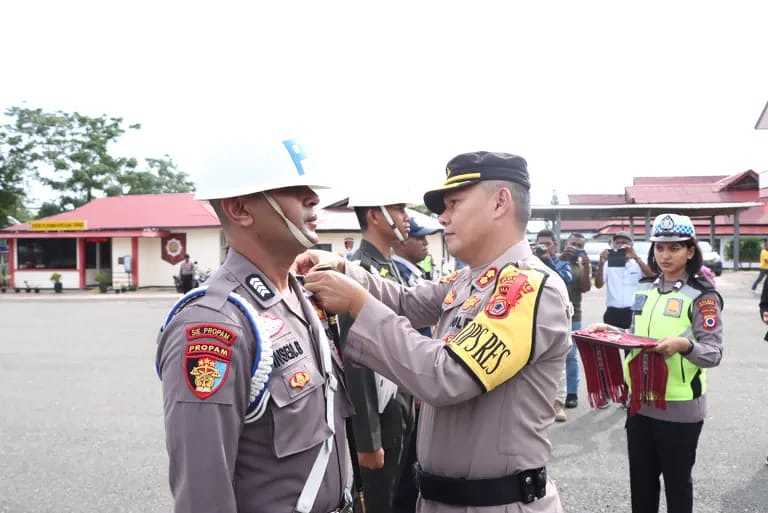 Polres Kepulauan Tanimbar Gelar Apel Pasukan Pengamanan Hari Raya Idulfitri