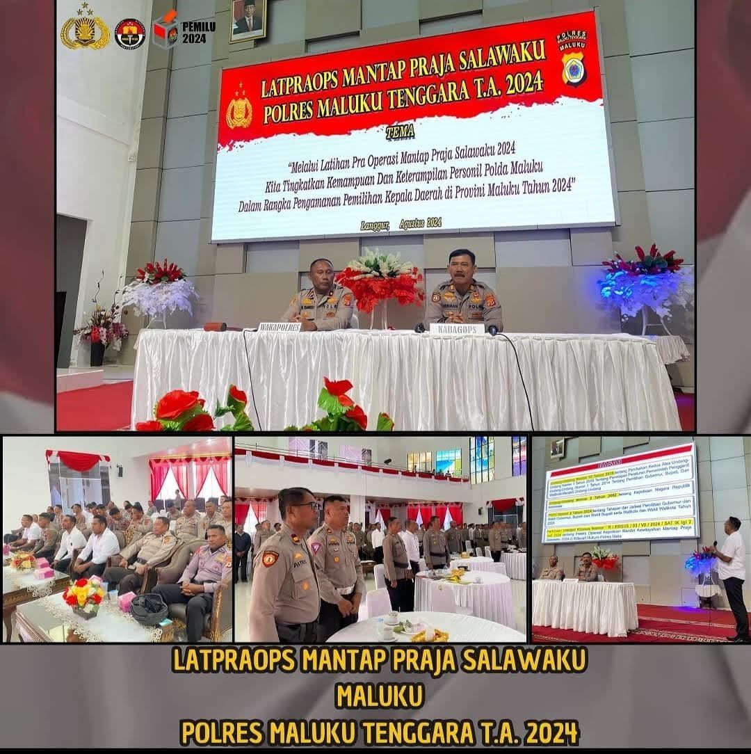 POLRES MALRA GELAR RAPAT KOORDINASI LINTAS SEKTORAL OPERASI MANTAP PRAJA 2024.