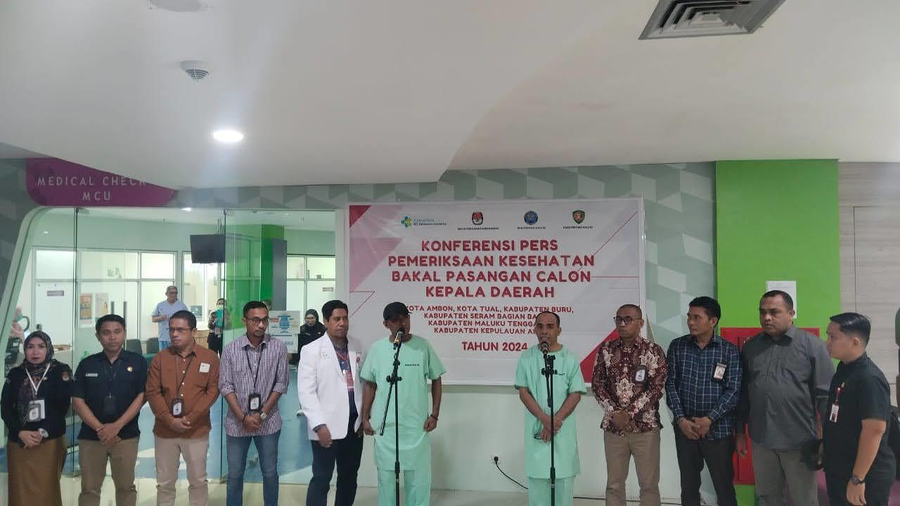 Komitmen Bangun Tual, Paslon AMRU Tes Kesehatan Di RSUP Ambon