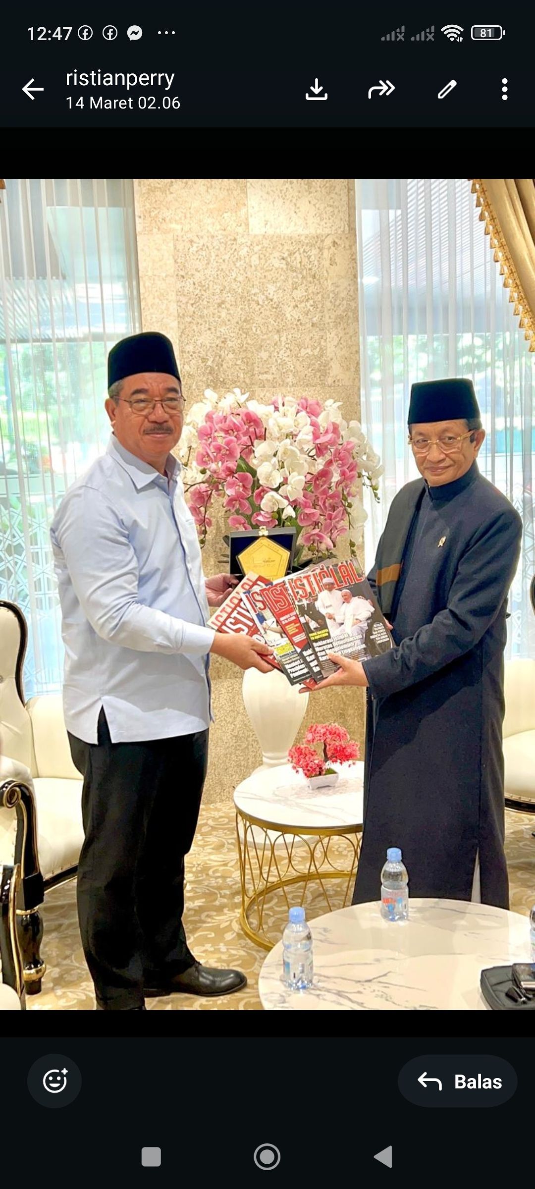 Gubernur Maluku Bertemu Menteri Agama, Bahas Penguatan Moderasi Beragama dan Kerukunan Umat