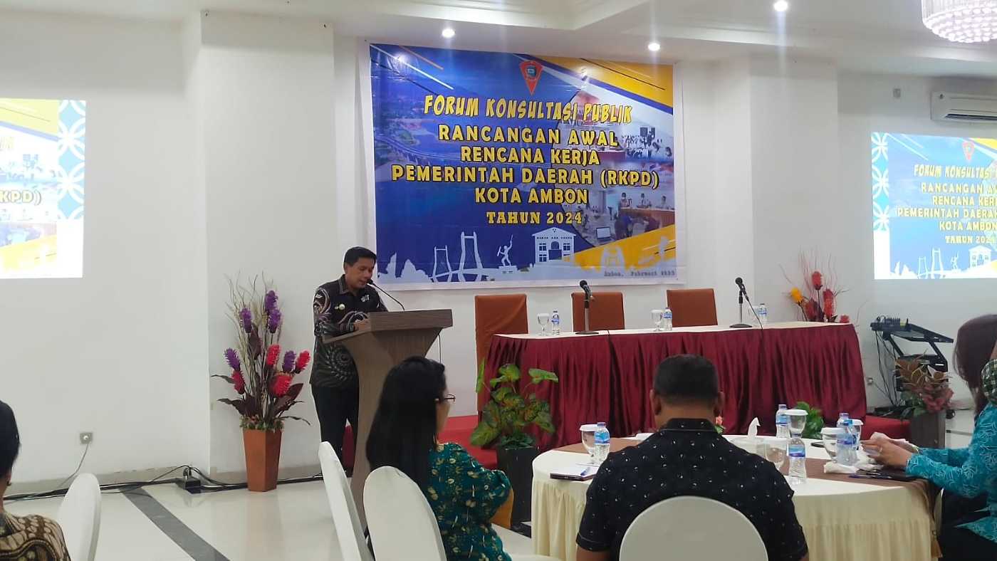 Forum Konsultasi Publik RKPD Kota Ambon Tahun 2024