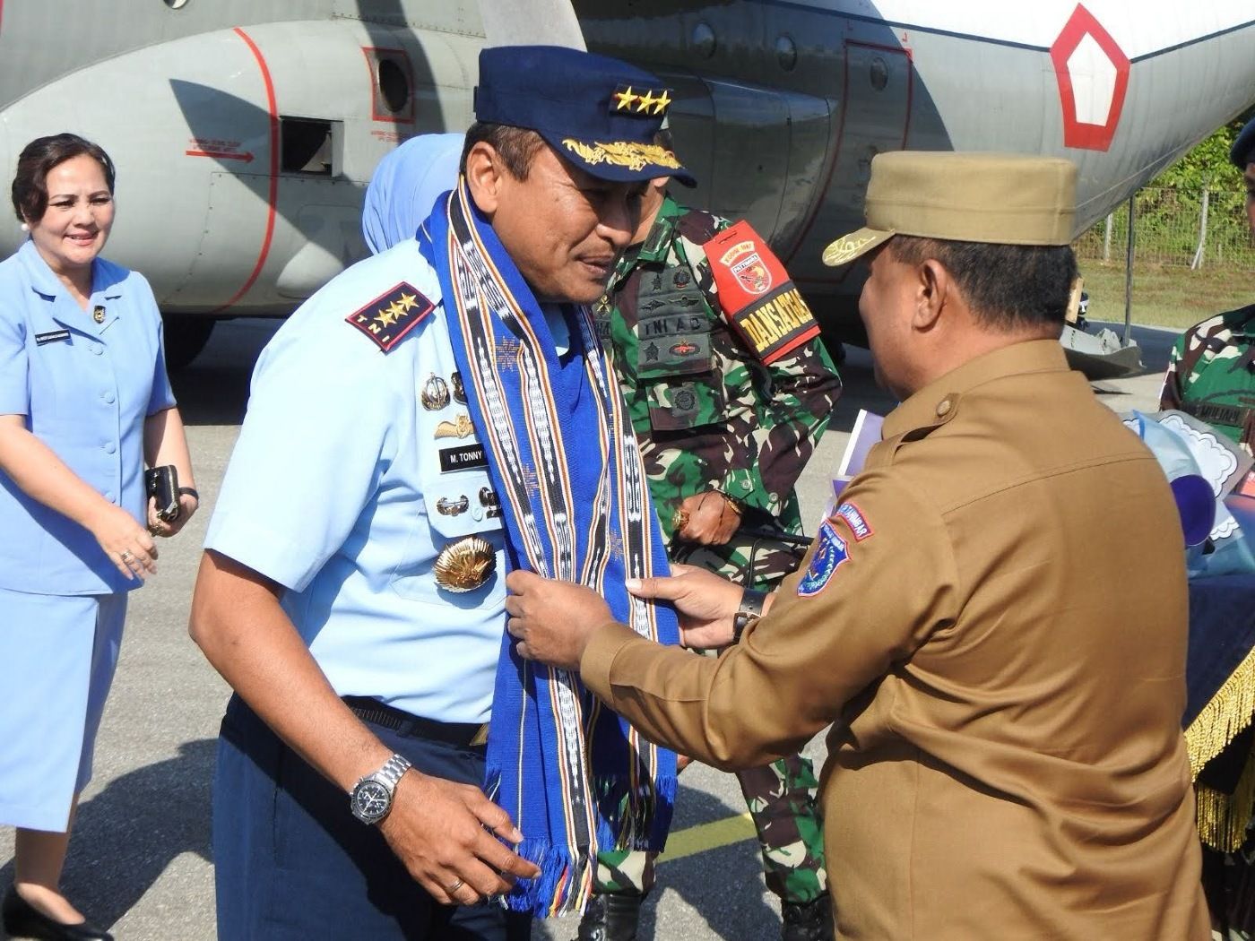 Pangkoopsudnas Mabes TNI AU Datangi Lanud Ignatius Dewanto