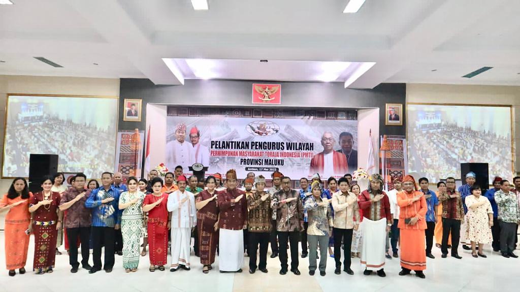 GUBERNUR HADIRI PELANTIKAN PENGURUS WILAYAH PMTI PROVINSI MALUKU