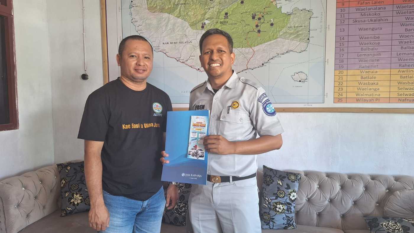 Jasa Raharja Namlea dan Majelis Pekerja Klasis GPM Buru Utara Kolaborasi Penyampaian Informasi Pembebasan Denda Pajak Kendaraan Bermotor dan Denda SWDKLLJ Di Wilayah Kabupaten Buru