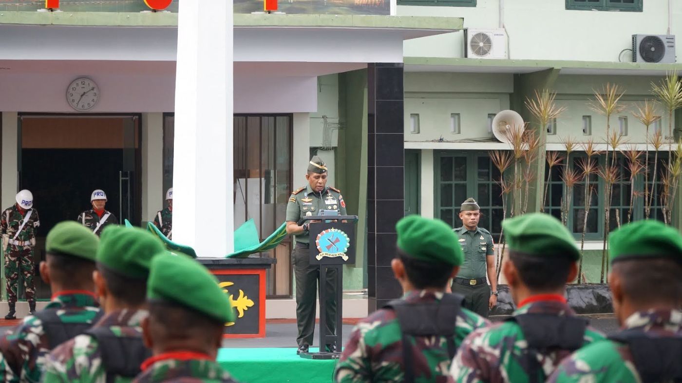 Korem  151/Binaiya Laksanakan  Upacara Bendera 17-an.