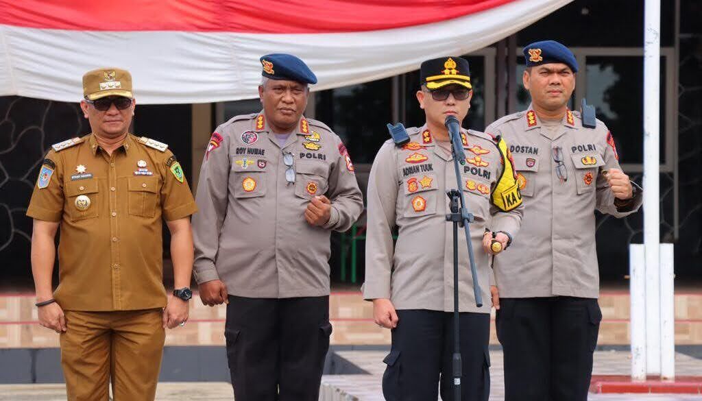 Polres Tual Gelar Apel Gabungan Pasca Konflik dengan Brimob