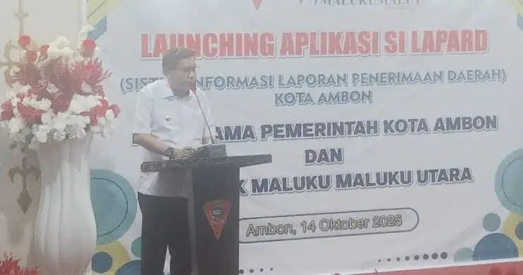 Lauching Sistem Informasi Penerimaan Daerah Pemerintah Kota Ambon Walikota Akui Mudahkan Dalam Bertransaksi Dengan Cepat Aman Dan Efisien