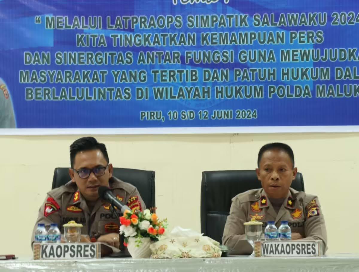 Kapolres SBB Pimpin Pelatihan Simpatik Salawaku 2024