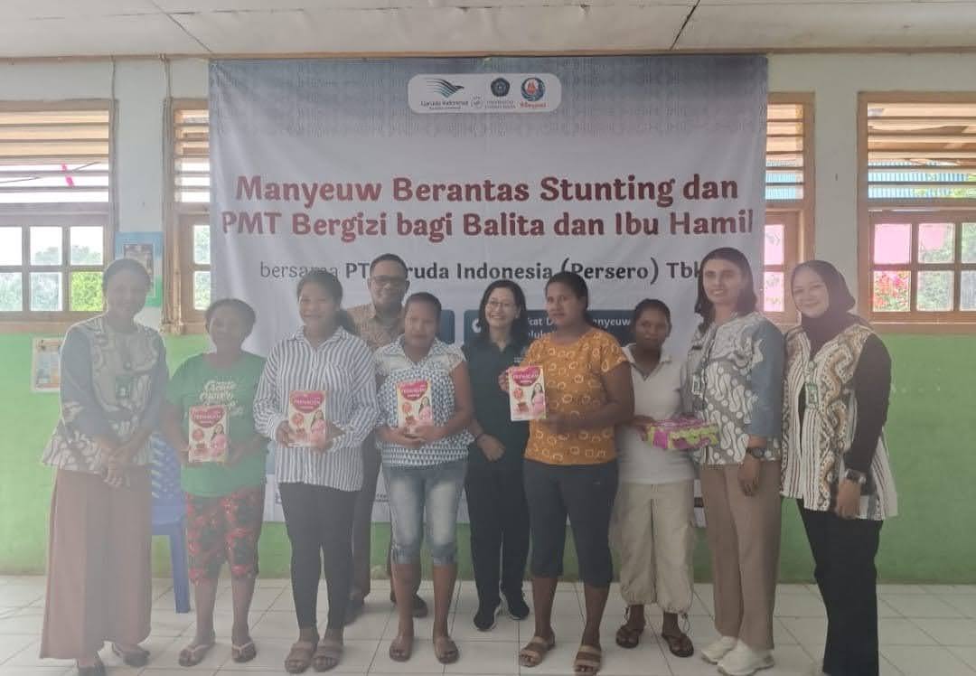 PT.Garuda Gandengan UGM Gelar Manyeuw Berantas Stunting Dan PMT Juga Pengobatan Gratis Di Ohoi Debut .