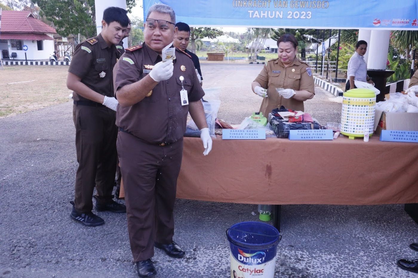 Musnahkan Barang Bukti Kasus Narkotika, Ini Pesan Kajari KKT