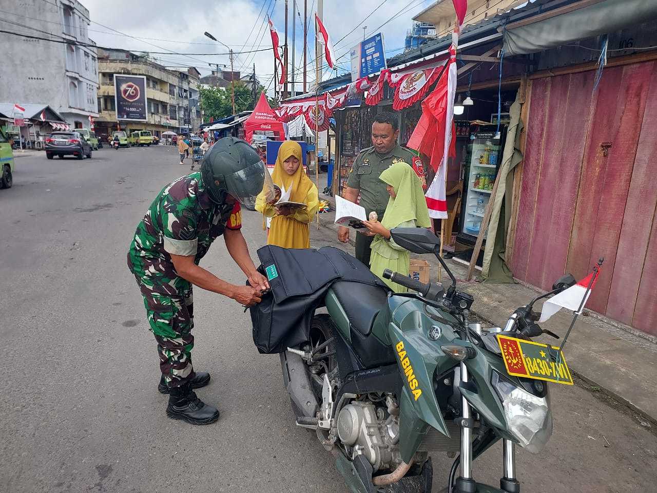 Dukung Program WTRB Inovasi TNI-AD, Dandim 1504/Ambon Rintis Formulasi Taman Baca Keliling*