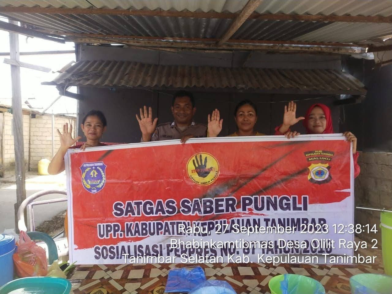 Cegah Pungli, Polres Sosialisasikan Satgas Sabre Pungli ke Warga Olilit 