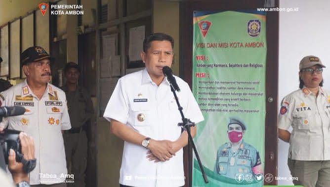 Pj. Wali Kota Ambon Sampaikan  Saat Pimpin Apel Di Kantor Satpol PP ,