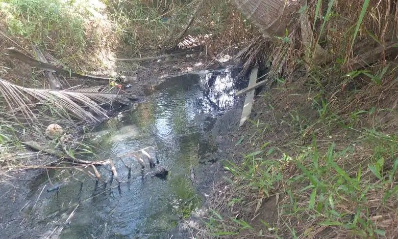 Warga Oping Resah, PT.Wahana Lestari Investama  Buang Limbah Ke Sungai