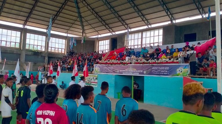 Pemkab Aru Gelar Turnamen Futsal. Ini pesan Bupati