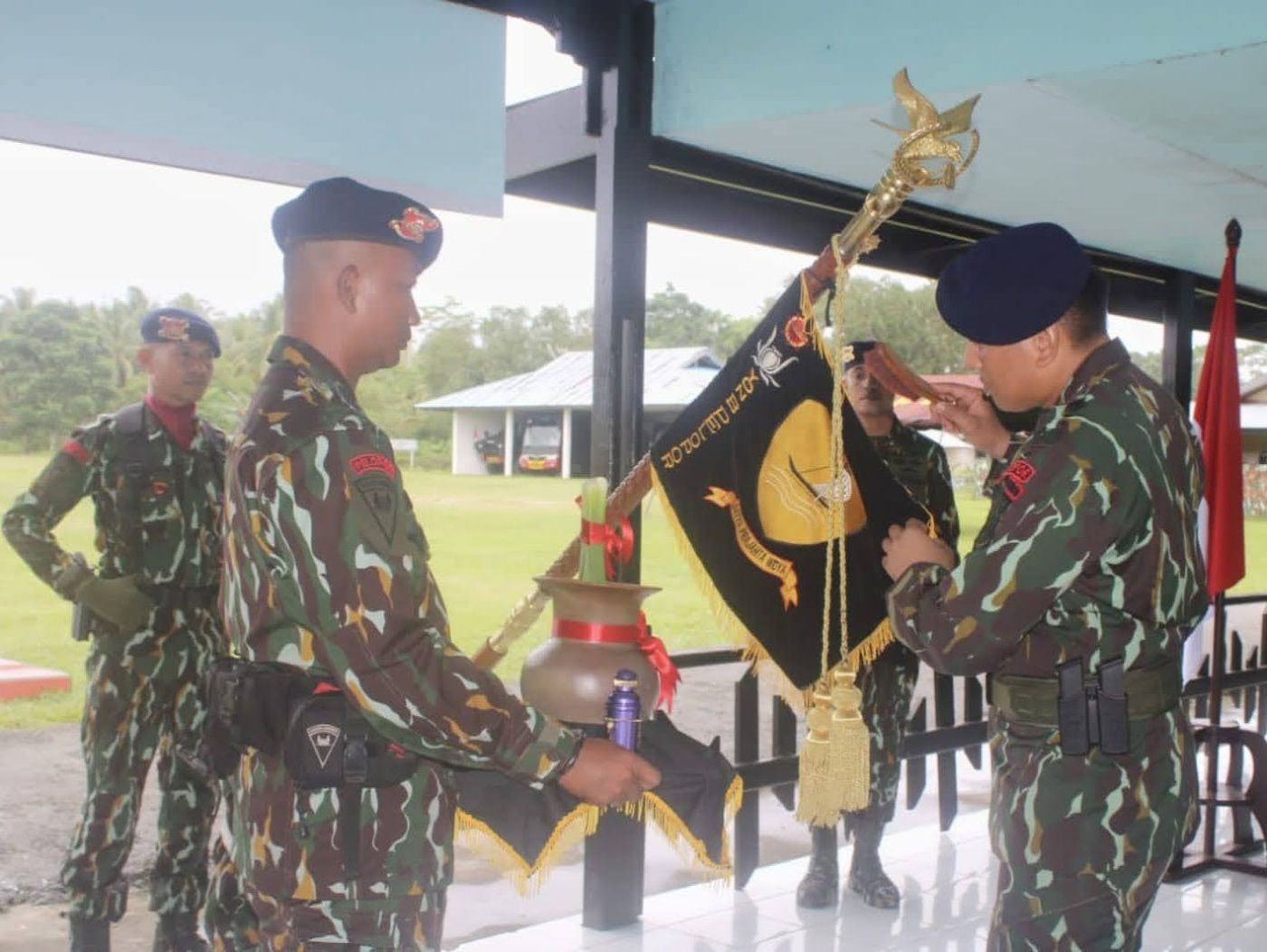 Pensucian Tunggul Batalyon B Pelopor Sambut Peringatan Hut Pelopor Ke-64