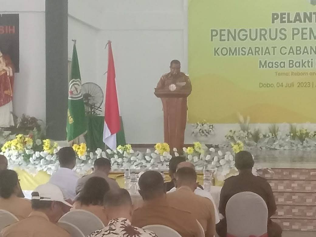 Bantu Kinerja Pemkab Aru, Pemuda Katholik KKA Lantik Pengurus Baru Periode 2023-2026