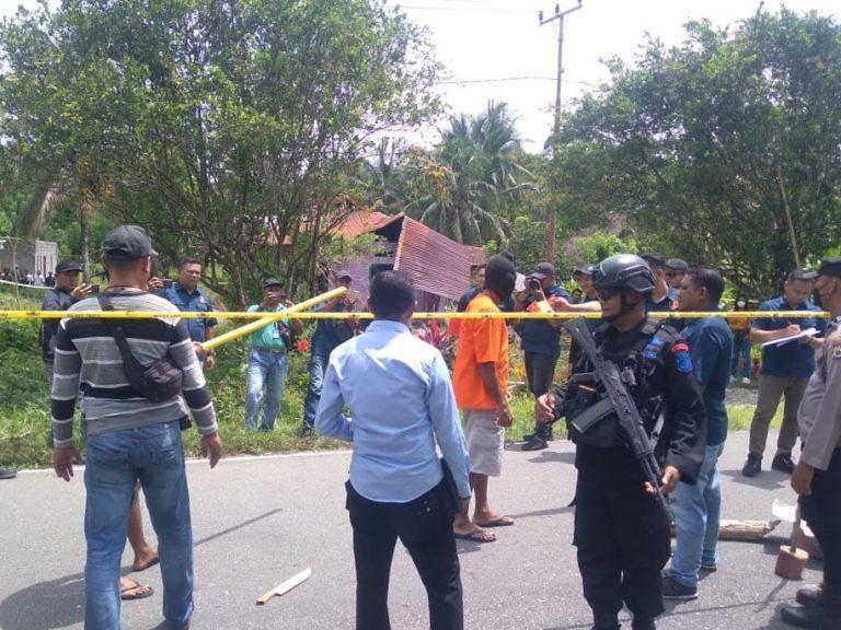 Brimob Batalyon B Pelopor Bantu Pengamana Kegiatan Rekontruksi Polres Malteng