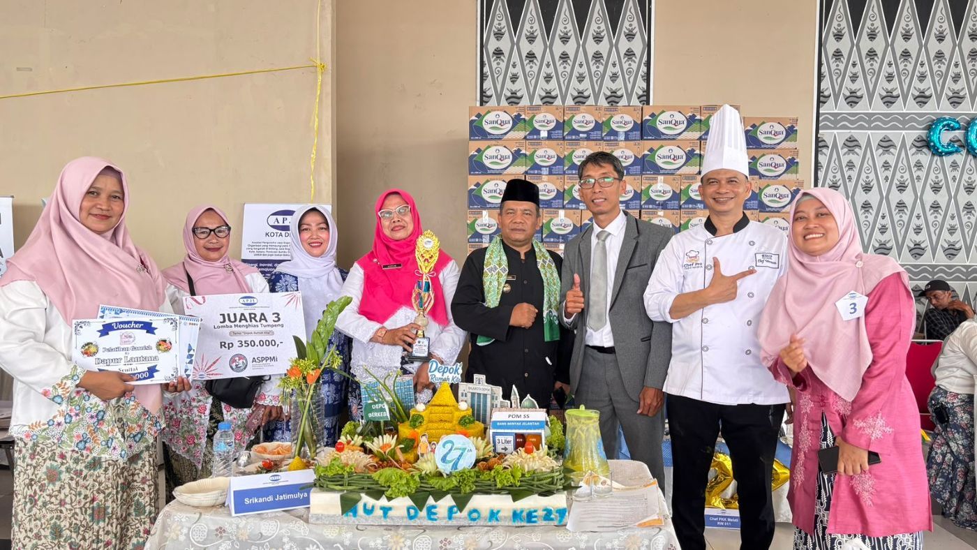 Sambut HUT Kota Depok ke-27 APJI Kota Depok Sukses Gelar Lomba Menghias Tumpeng Depok Rumah Kita