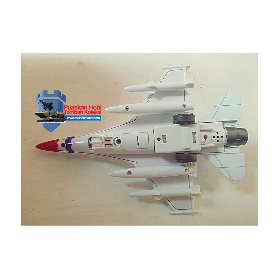 Miniatur Pesawat Tempur F 16 Putih