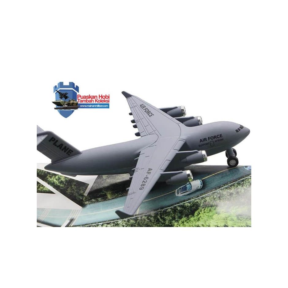 Miniatur Pesawat Pengangkut AS C-17 Globemaster Skala 1:500