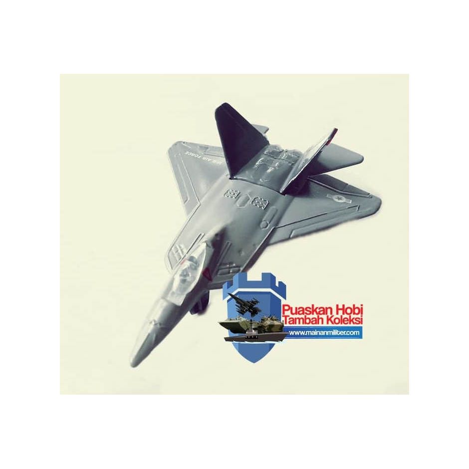 Replika Diecast Pesawat Tempur F-22 Raptor Medium