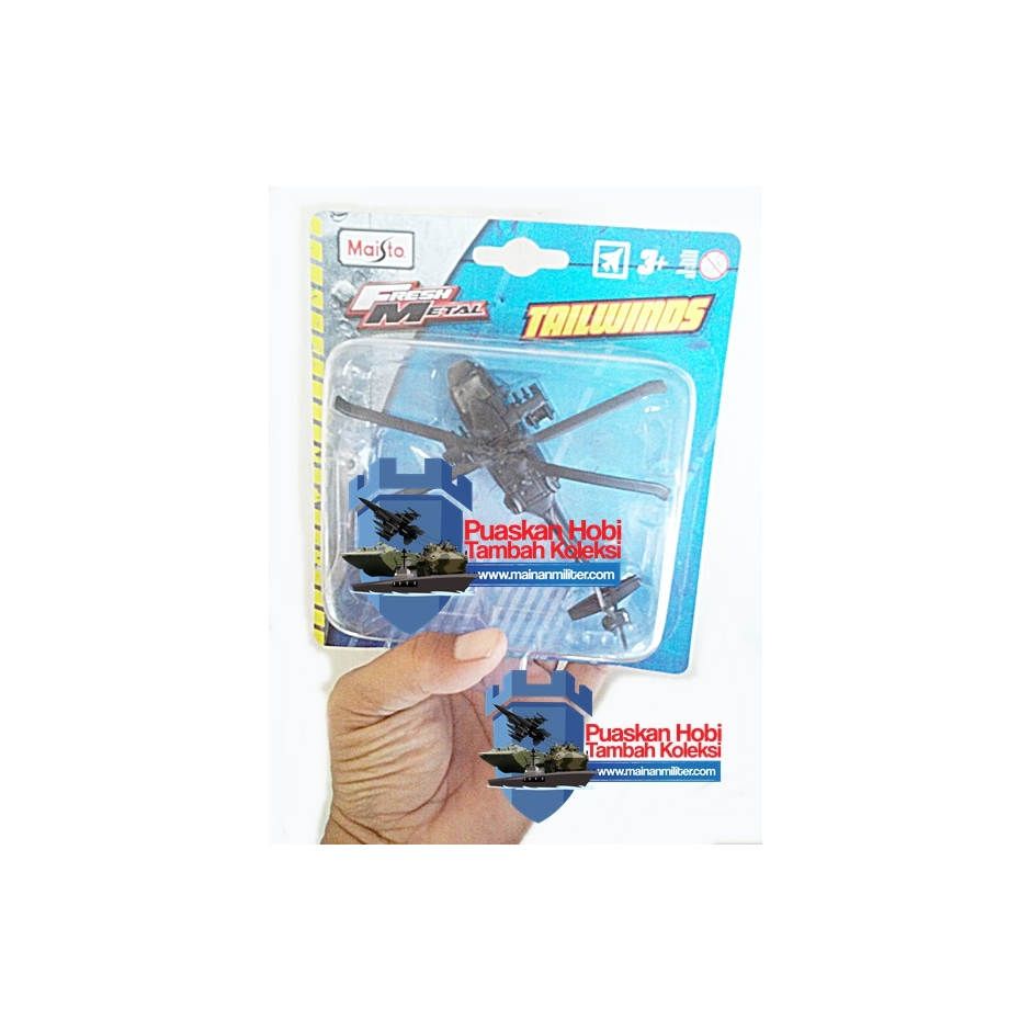 Miniatur Helikopter UH-60A Blackhawk Tanpa Penyangga
