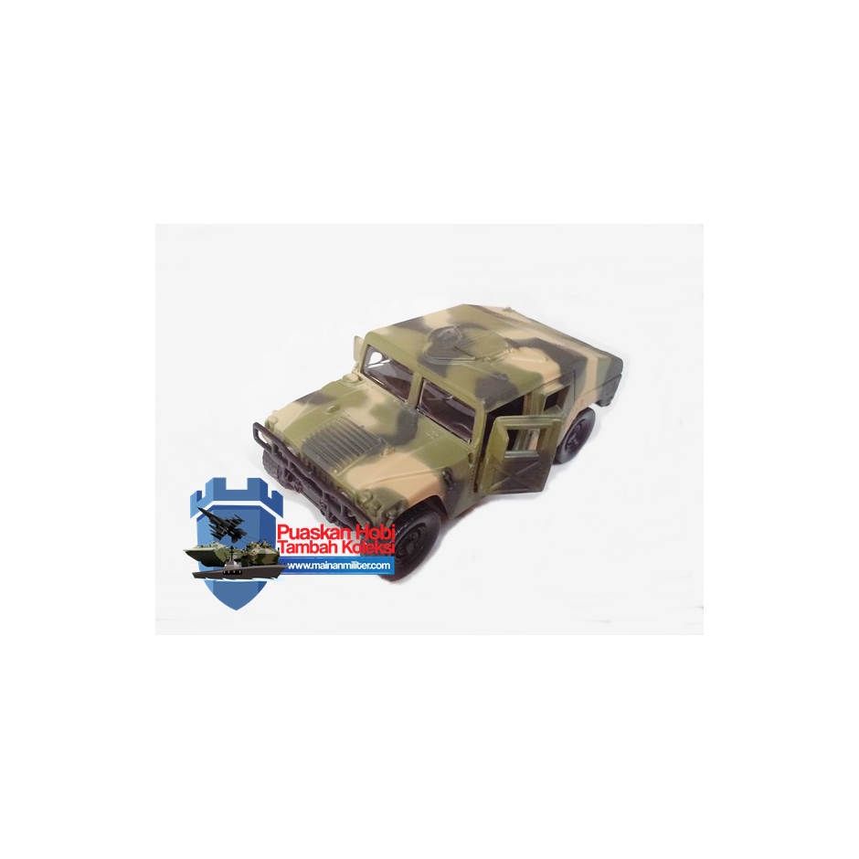 Miniatur Humvee Militer Loreng Hijau 1:40