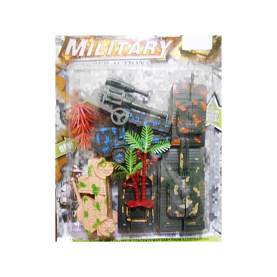 Miniatur Kendaraan Militer Plastik 6 Buah