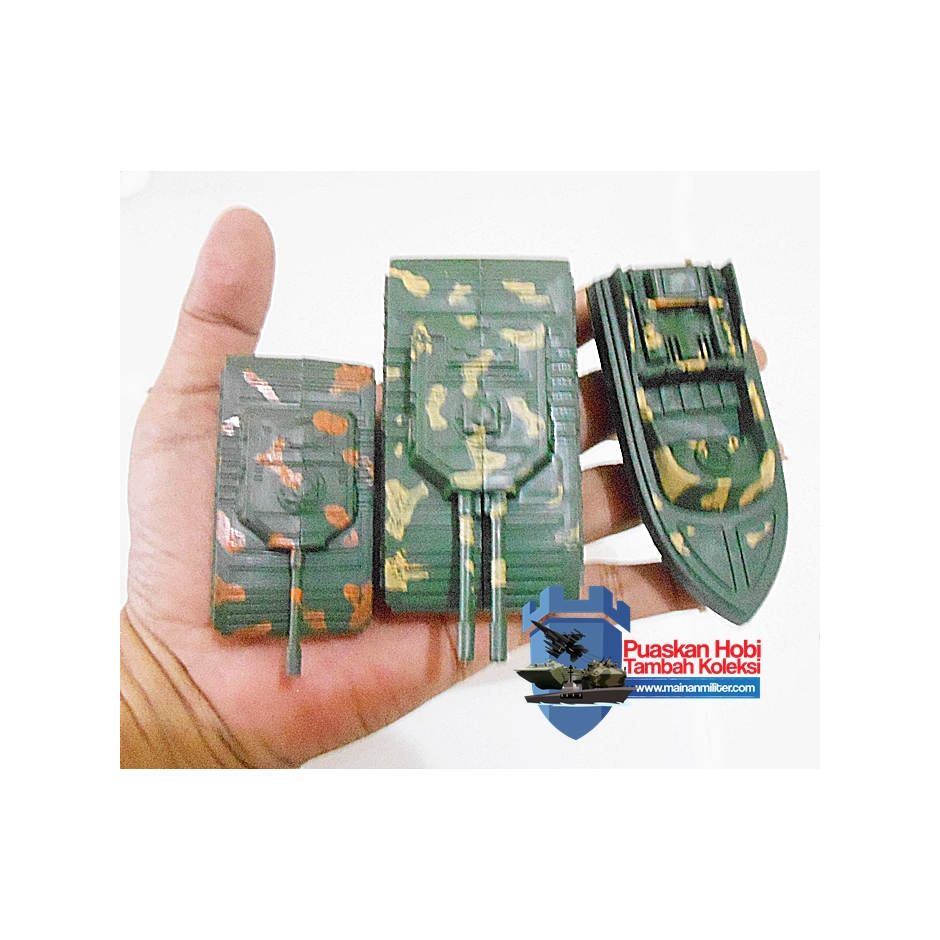 Miniatur Kendaraan Militer Plastik 6 Buah