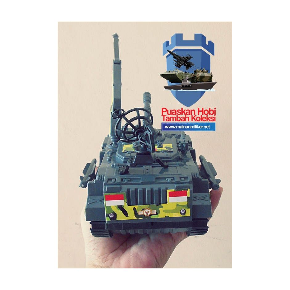 Mainan Tank Anak Battle Tank Warna Hijau