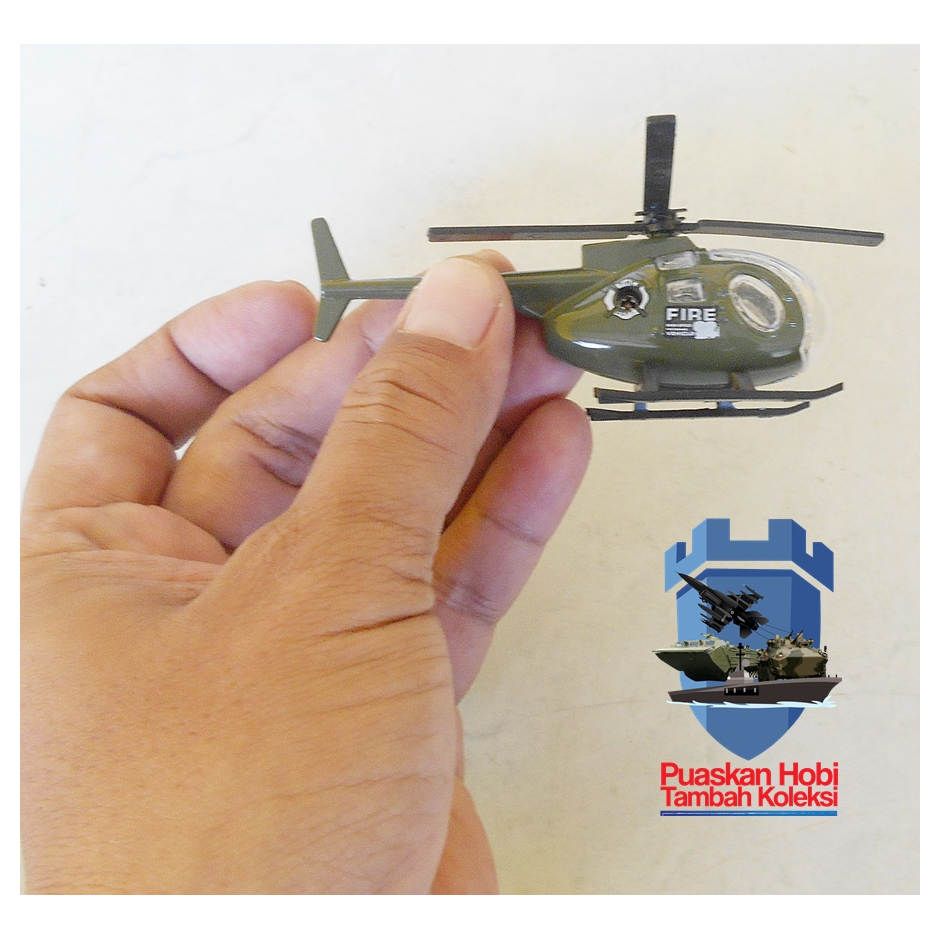 Diecast Helikopter Militer MH 6 Little Bird