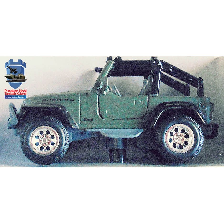 Miniatur Jeep Wrangler Rubicon Hijau