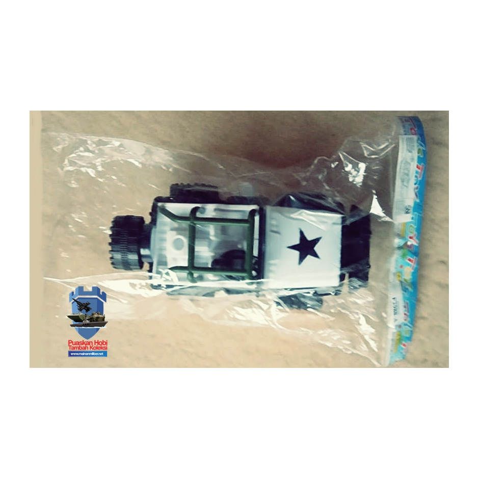 Mainan Anak Jeep Militer Putih Plastik