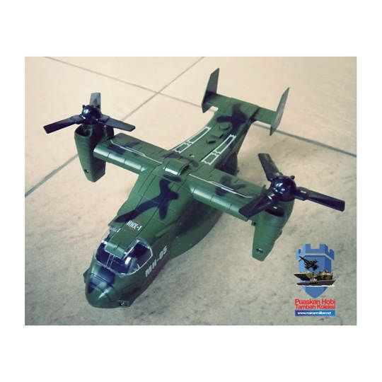 Mainan Pesawat Helikopter Militer V22 Osprey Plastik