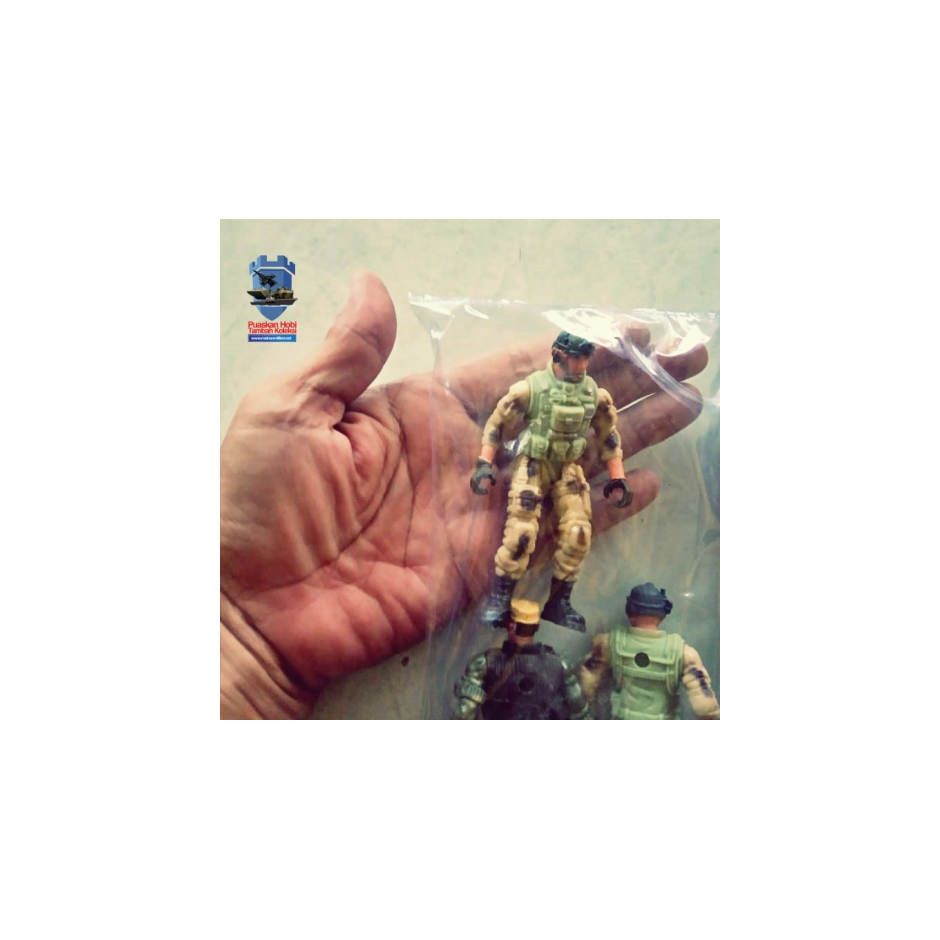 Miniatur Action Figure Tentara 6 Personil