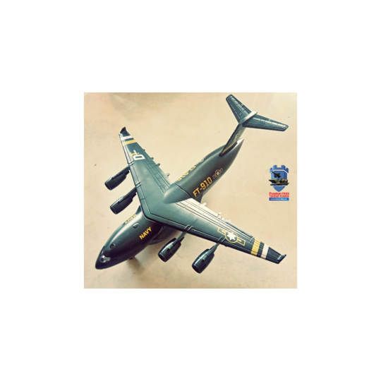 Mainan Pesawat Militer C 17 Globemaster Hijau Skala 120
