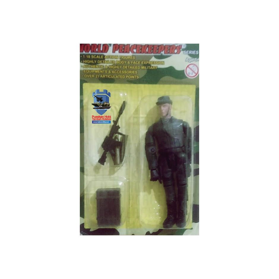 Action Figure Tentara Ranger With Mortar Topi Rimba Lipat Single Pack