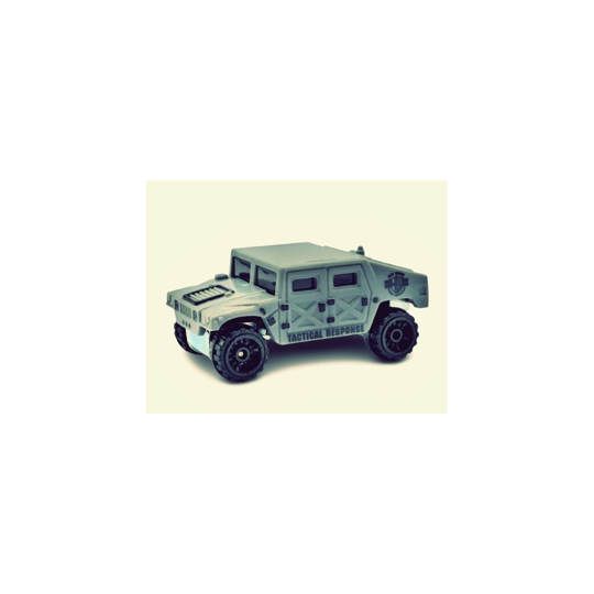 Miniatur Mobil Militer Humvee Abu-abu Hotwheels