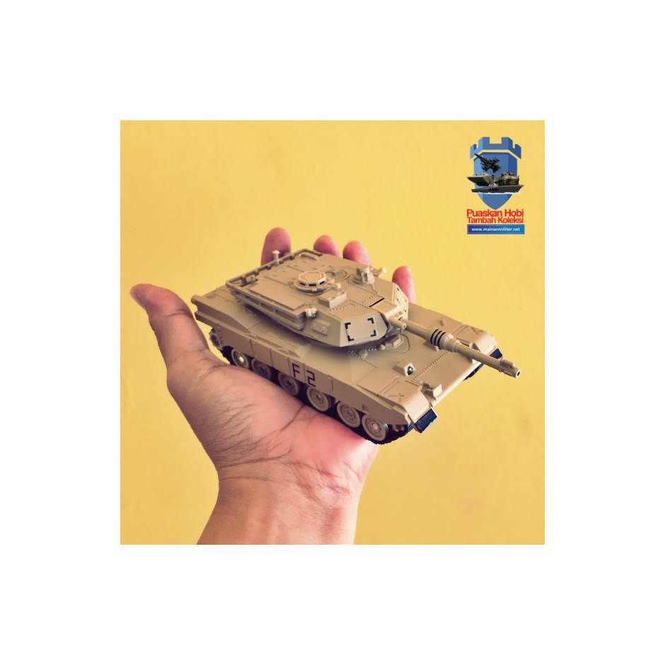 Miniatur Tank Abrams M1A2 Coklat Skala 1/48