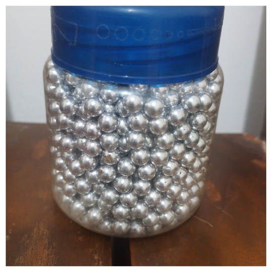 Butiran Pelet Satu Botol Silver