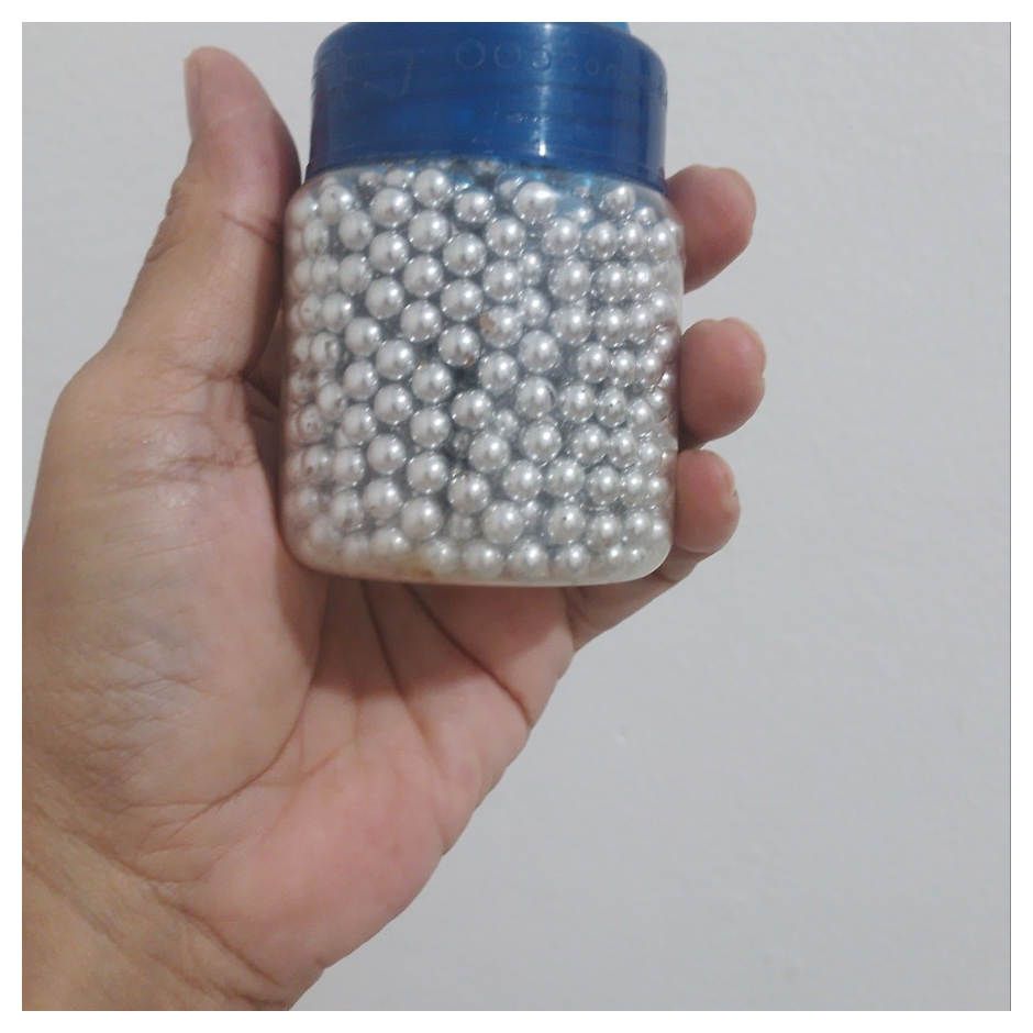 Butiran Pelet Satu Botol Silver