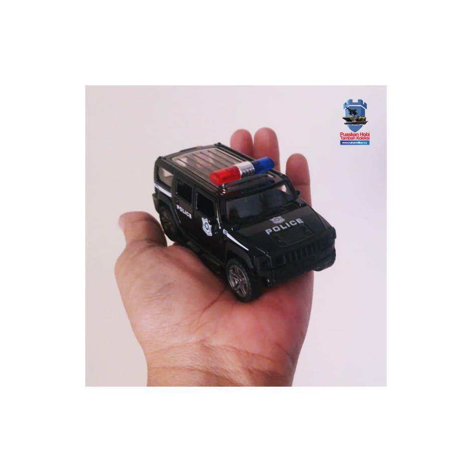 Miniatur Mobil Polisi Taktis Hitam