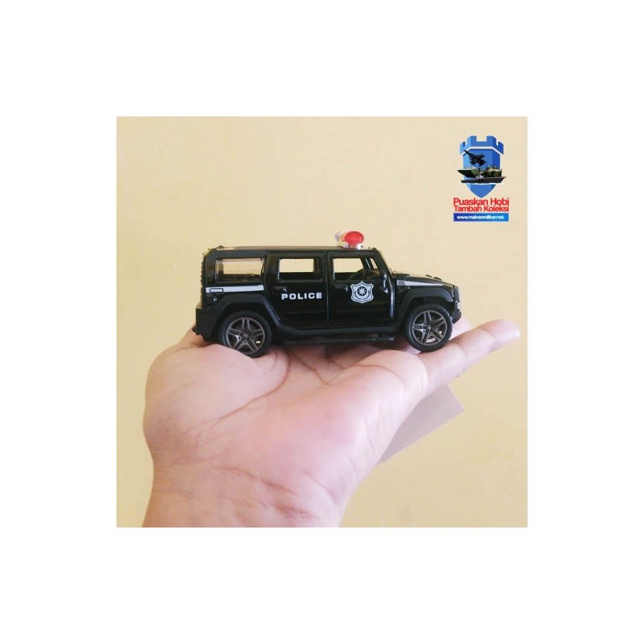 Miniatur Mobil Polisi Taktis Hitam