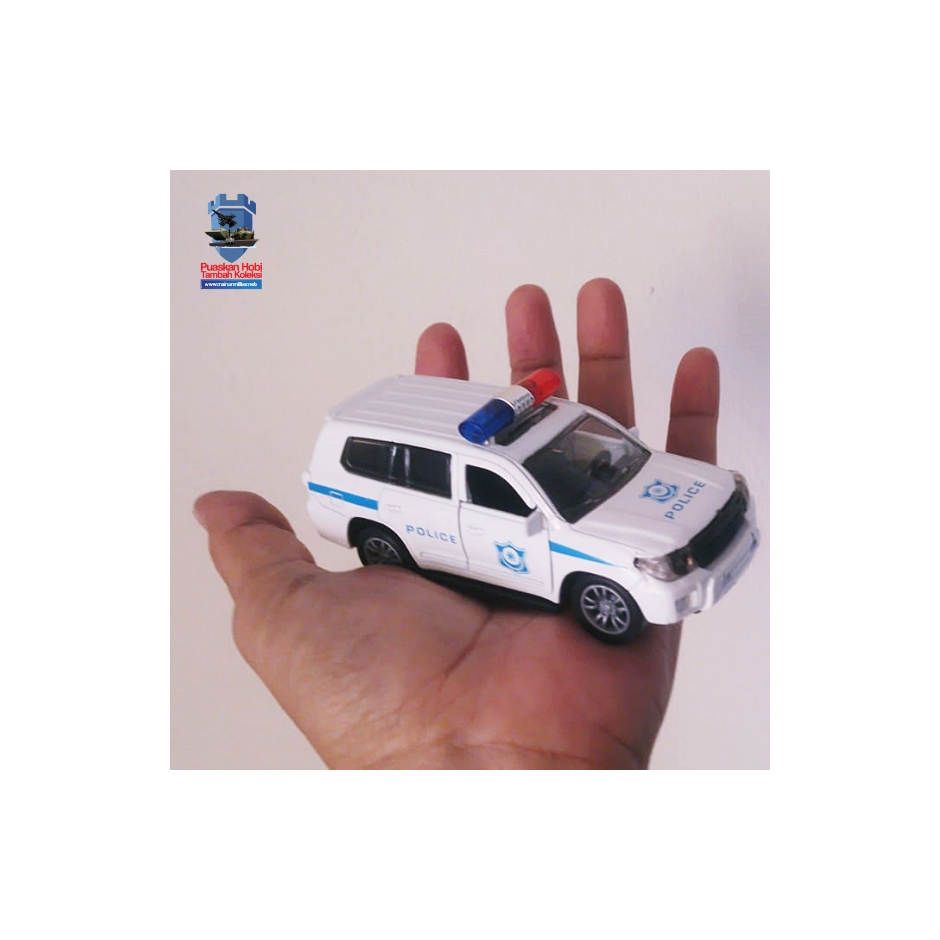 Miniatur Mobil Polisi Putih